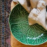 Van Verre/Bordallo Pinheiro Cabbage skål 29 cm grön