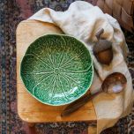 Van Verre/Bordallo Pinheiro Cabbage skål 22,5 cm grön