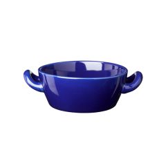 Höganäs Keramik - Skål med handtag 35 cl - Havsblå blank