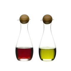 Sagaform - Oval Oak - Olja och vinägerflaska 2-pack