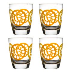 Sagaform - Juicy - Glas 4-pack orange