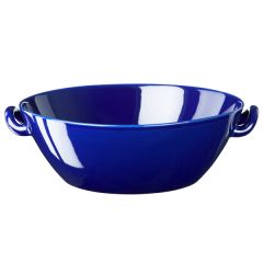 Höganäs Keramik - Skål med handtag 5 liter - Havsblå blank