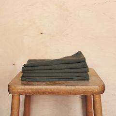 Bastian textilier - Servett - Olivgrön 45cm x 45cm - 6 stycken