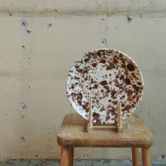 Nicola Fasano - middagstallrik 28 cm spruzzi - brun