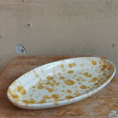 Nicola Fasano - serveringsfat 30 cm spruzzi - amber