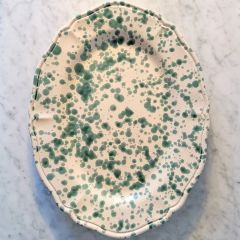 Fratelli Coli´ - Serveringsfat Elegance spruzzi 38 cm grön