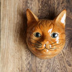 Quail Ceramics - Väggvas katt "Vincent"