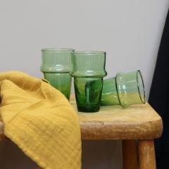 Munblåst glas grön