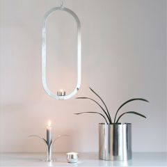 Cooee Design - Oval - Ljushållare rostfri 49x21 cm