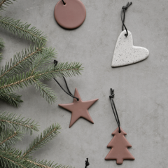 DBKD - Christmas Deco - heart mole dot 7 cm