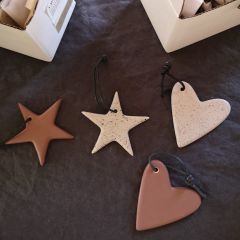 DBKD - Christmas Deco - star mole dot 7 cm