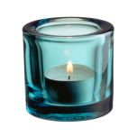 Iittala - Kivi - Ljuslykta sjöblå